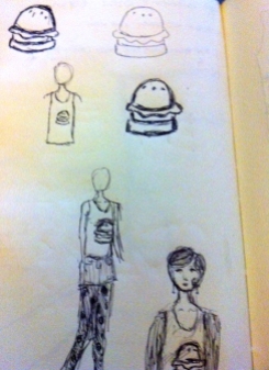 cheeseburger sketch 2